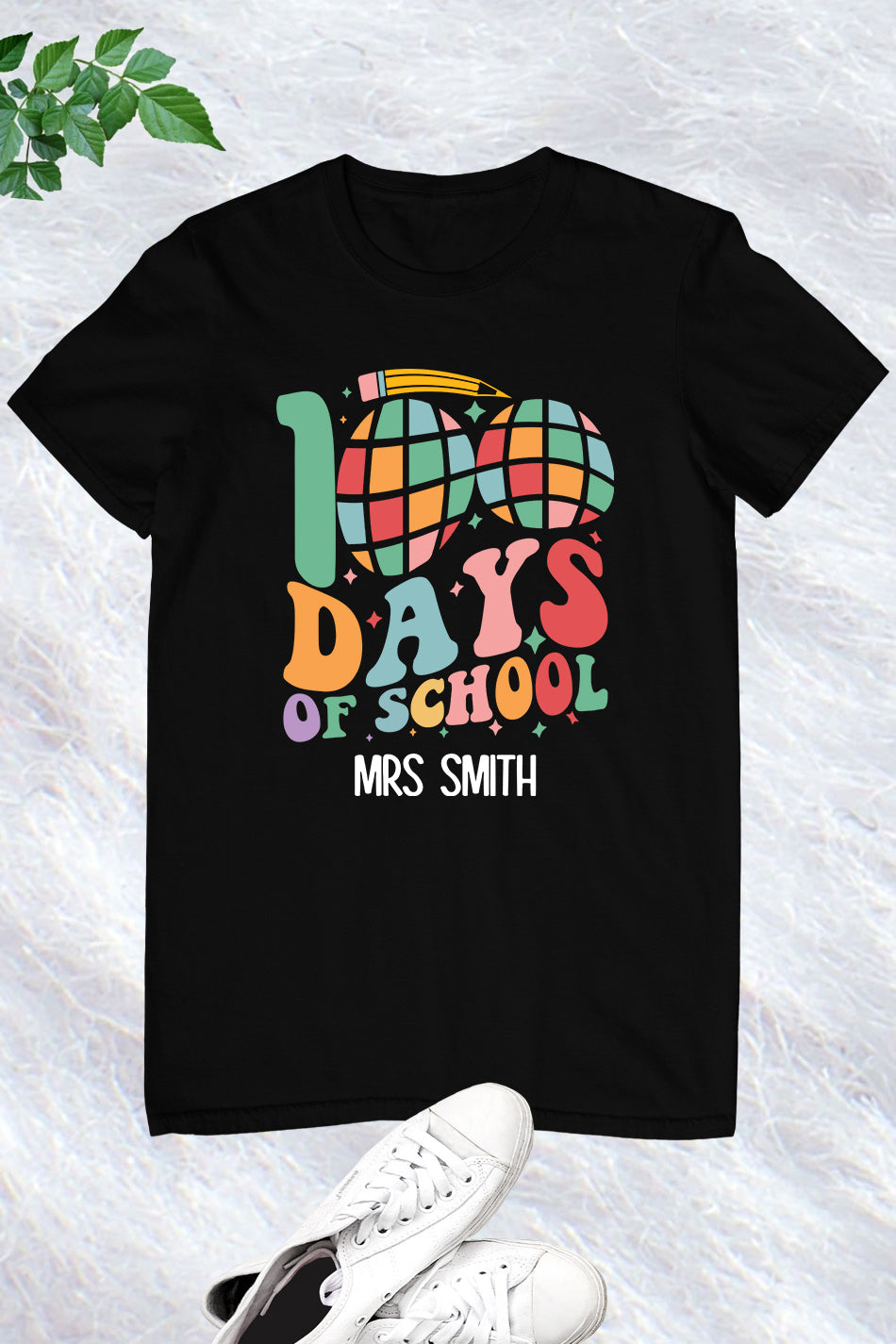 Personalized 100 Days Of School Teacher T Shirt