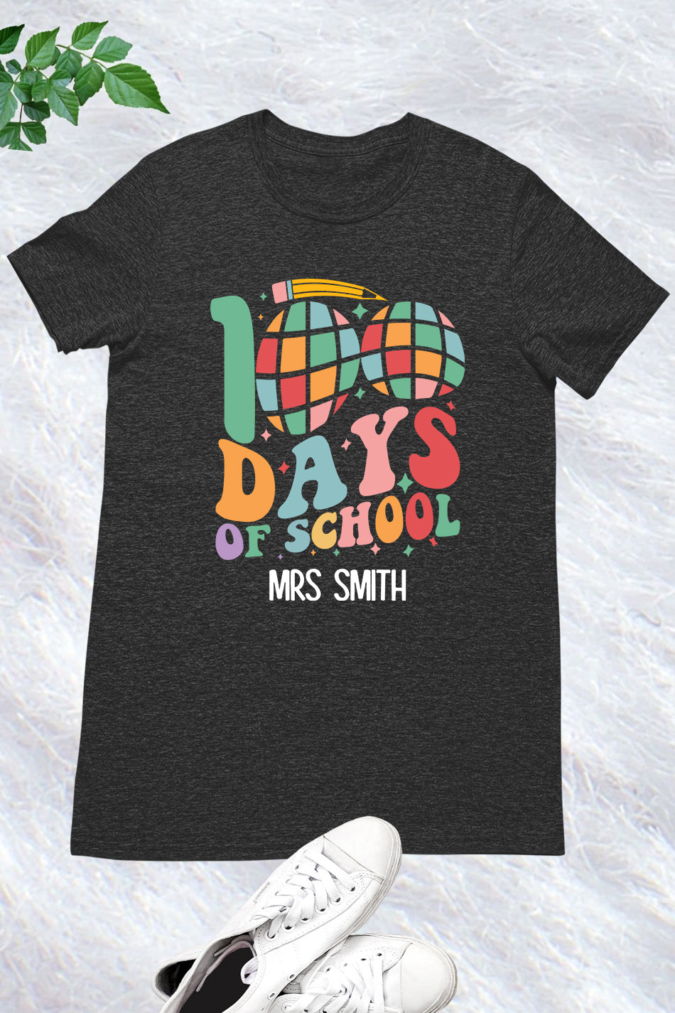 Personalized 100 Days Of School Teacher T Shirt