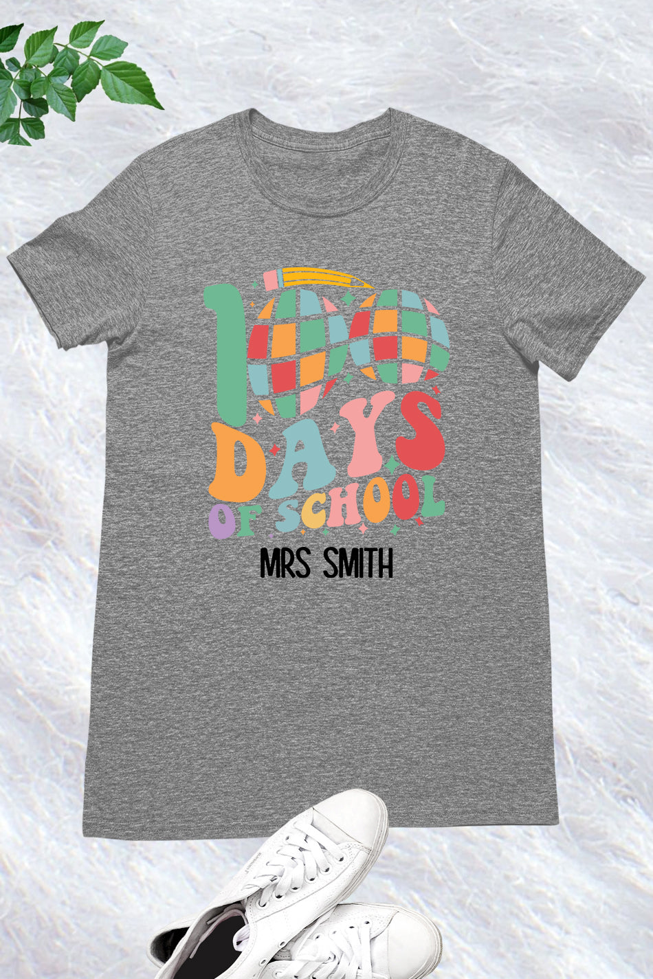 Personalized 100 Days Of School Teacher T Shirt