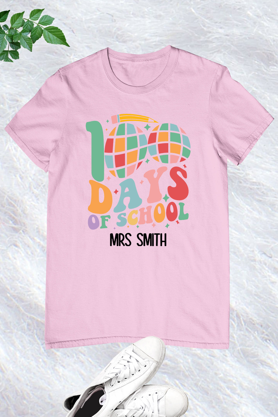 Personalized 100 Days Of School Teacher T Shirt