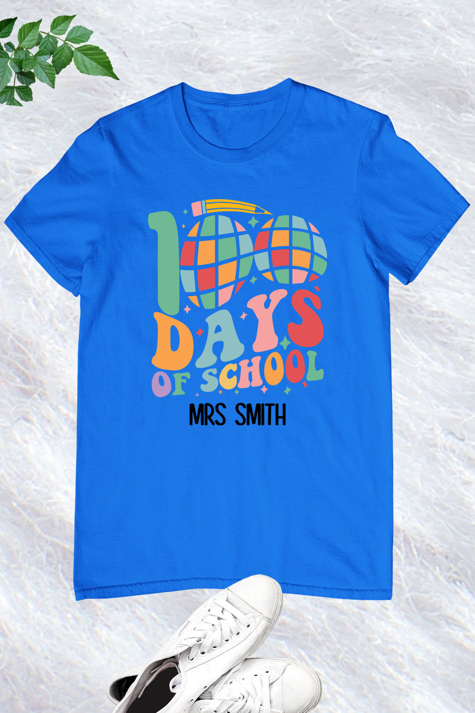 Personalized 100 Days Of School Teacher T Shirt