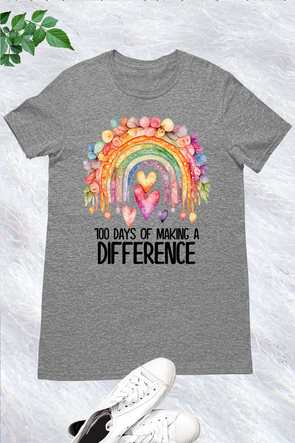 100 Days  of Making a Difference Teacher Shirt