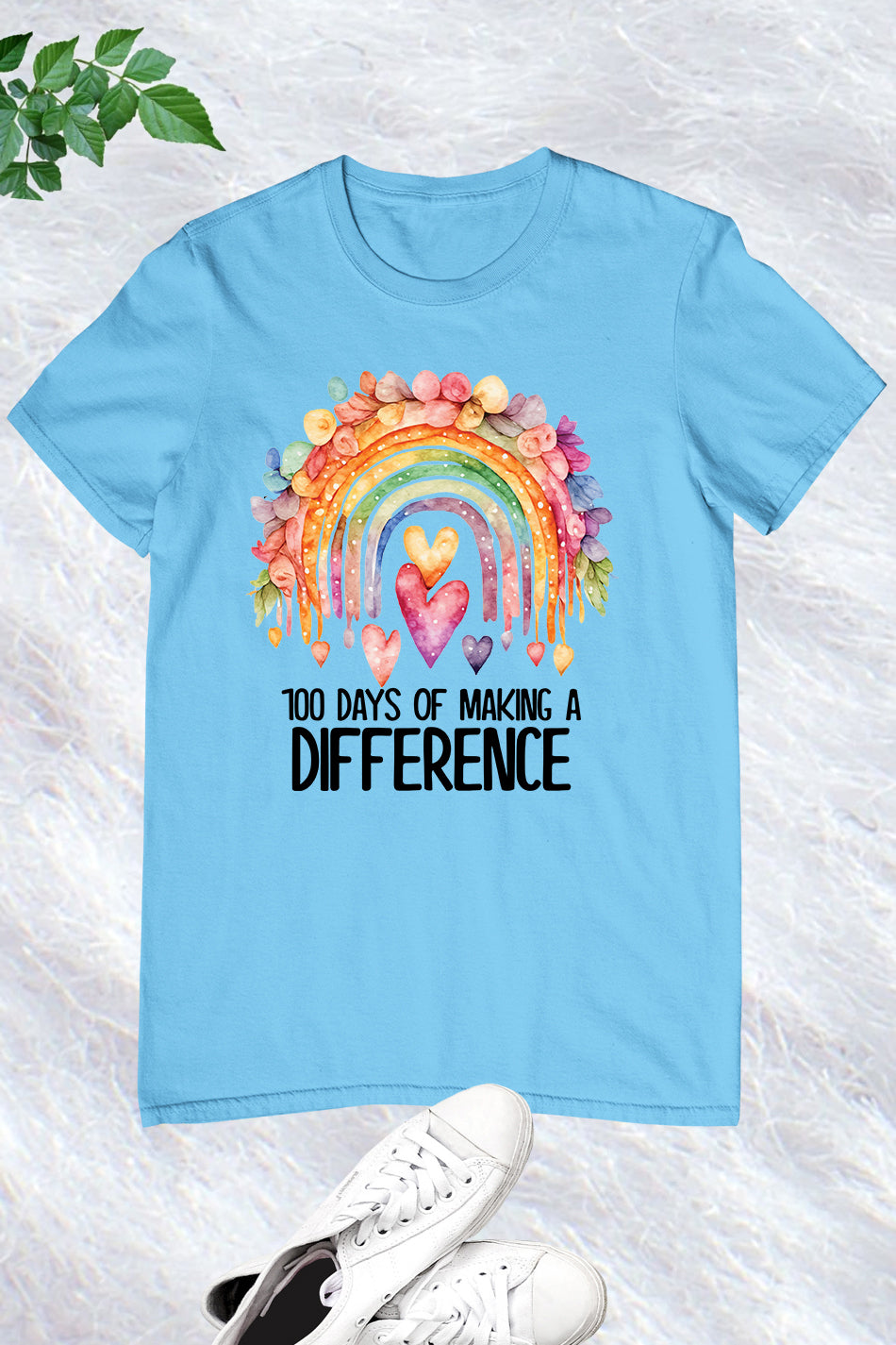 100 Days  of Making a Difference Teacher Shirt