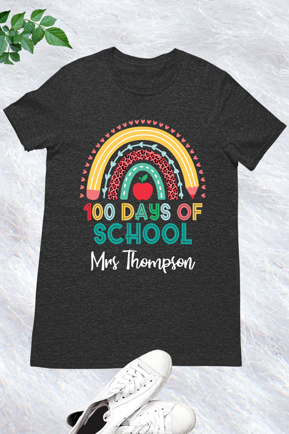 Personalized 100 Days of School T Shirt