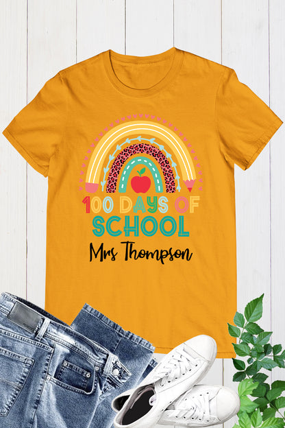 Personalized 100 Days of School T Shirt