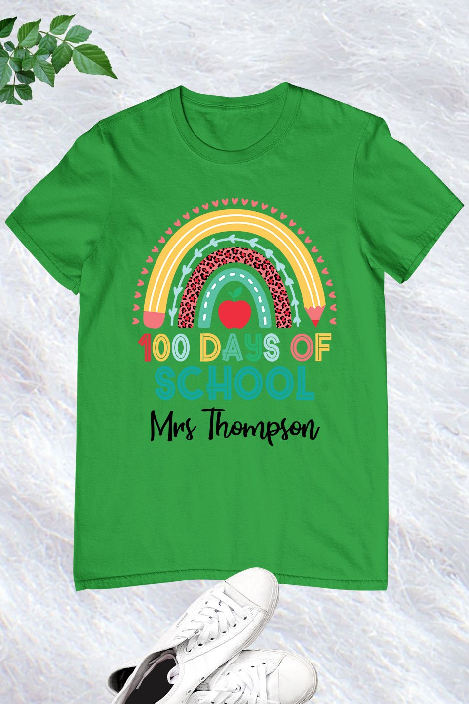 Personalized 100 Days of School T Shirt