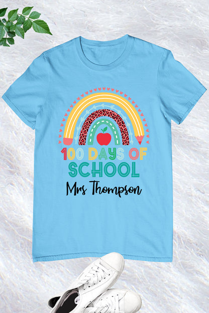 Personalized 100 Days of School T Shirt