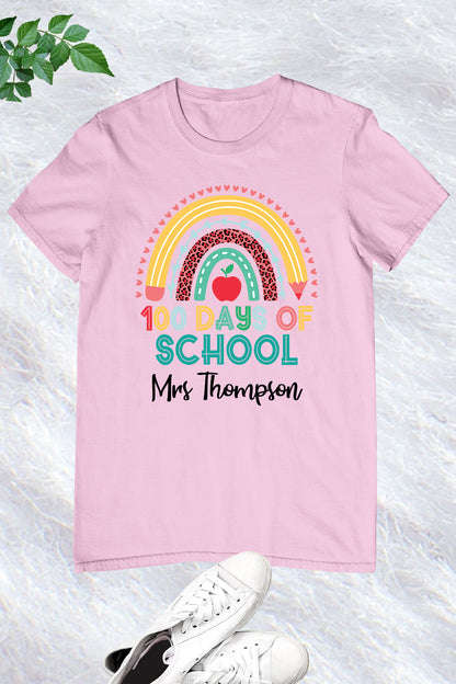 Personalized 100 Days of School T Shirt