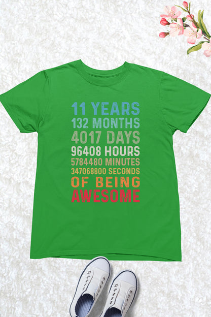 Happy Birthday 11 Years 132 Months T Shirts