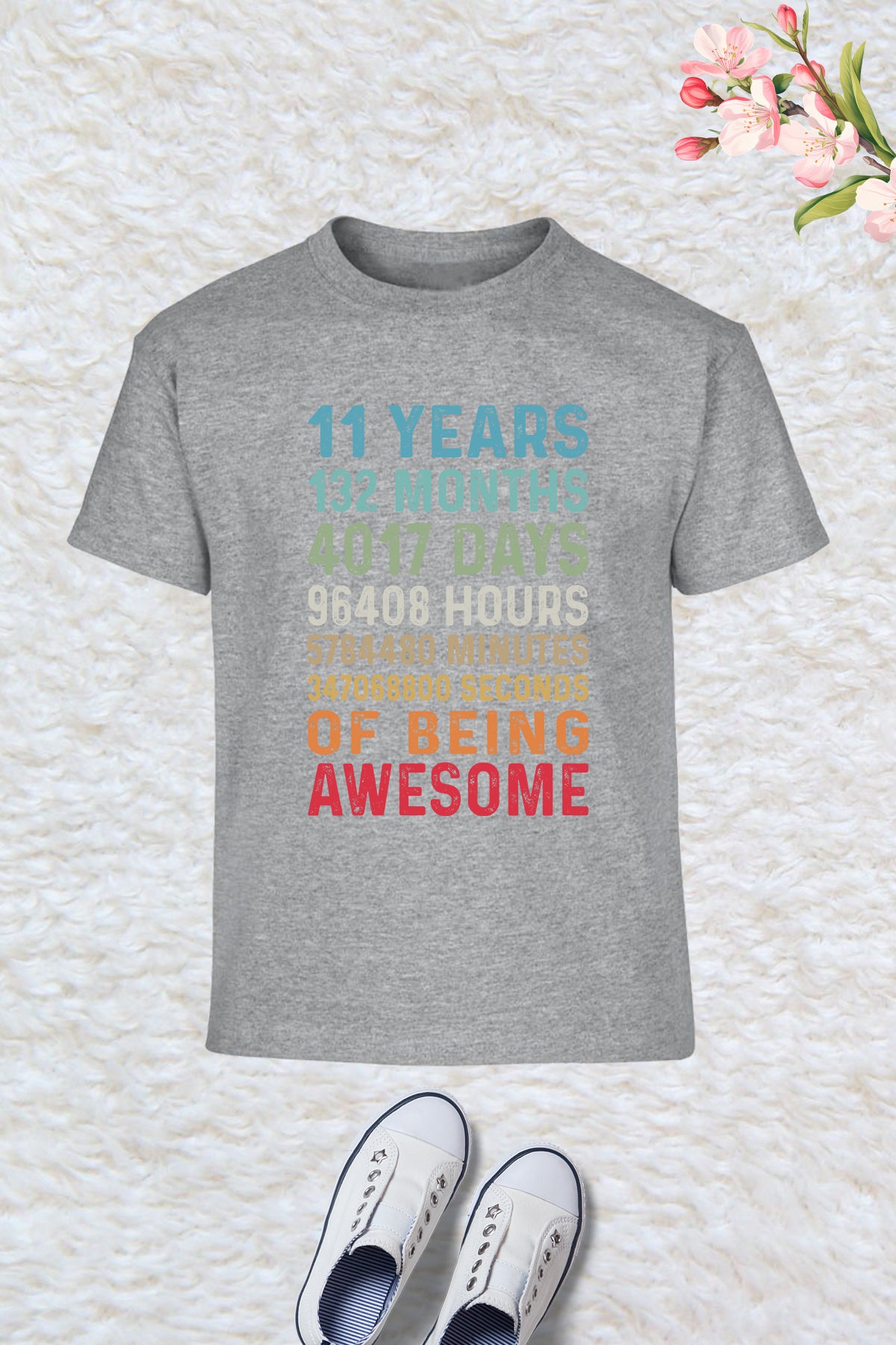 Happy Birthday 11 Years 132 Months T Shirts