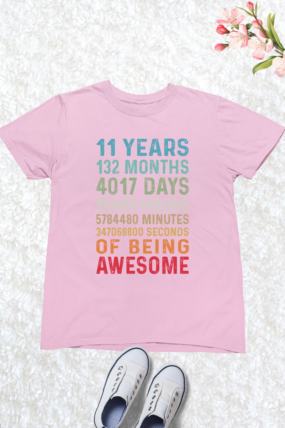 Happy Birthday 11 Years 132 Months T Shirts