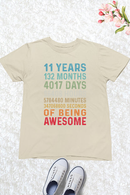 Happy Birthday 11 Years 132 Months T Shirts