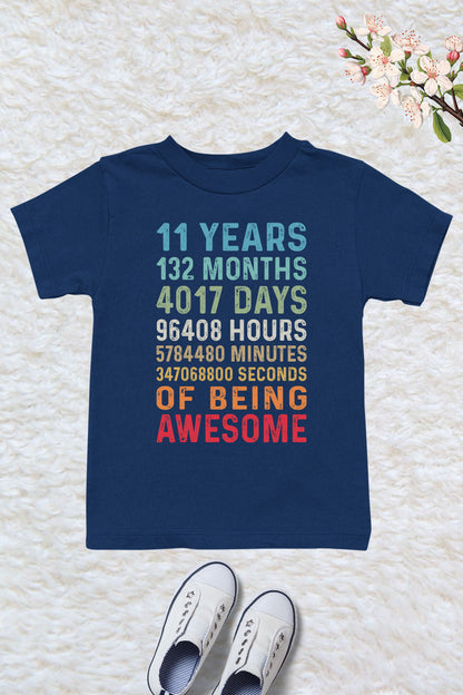 Happy Birthday 11 Years 132 Months T Shirts