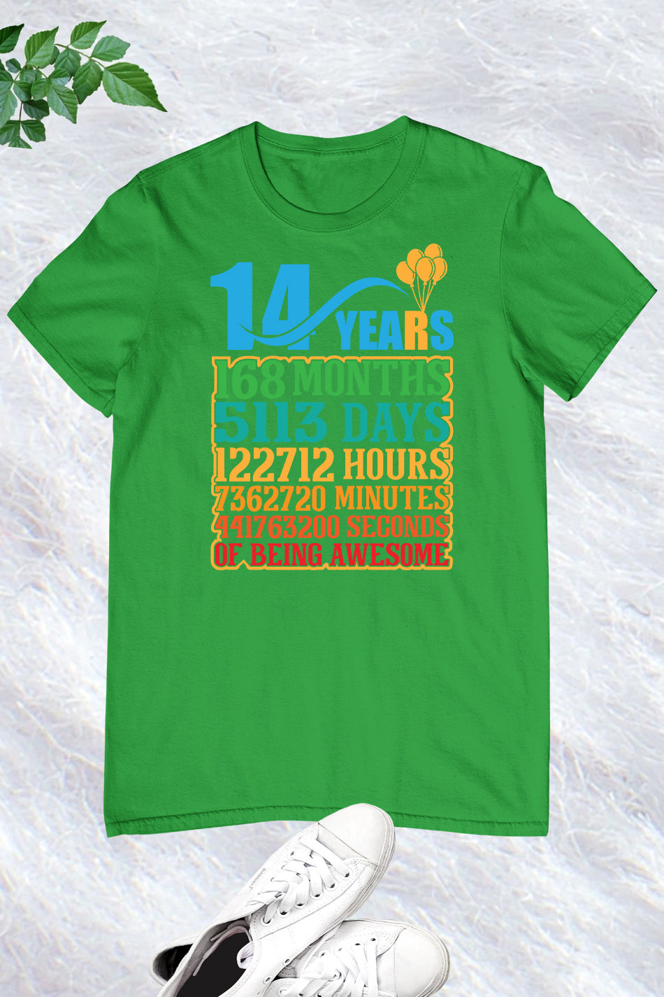 Happy Birthday 14 Years 168 Months T Shirts