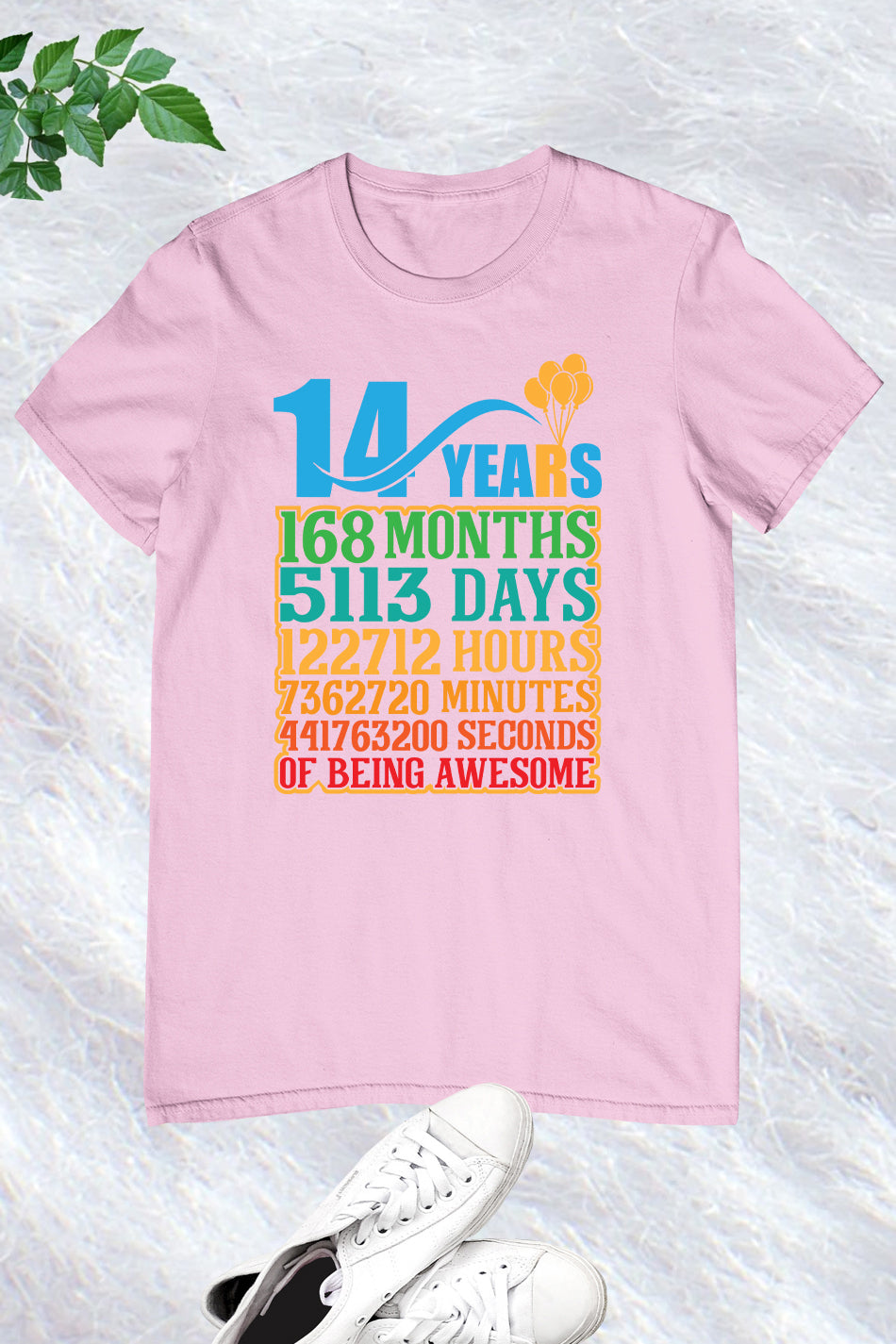 Happy Birthday 14 Years 168 Months T Shirts