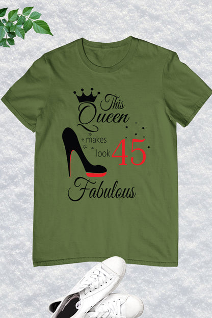 45th Birthday Queen Birthday T Shirt