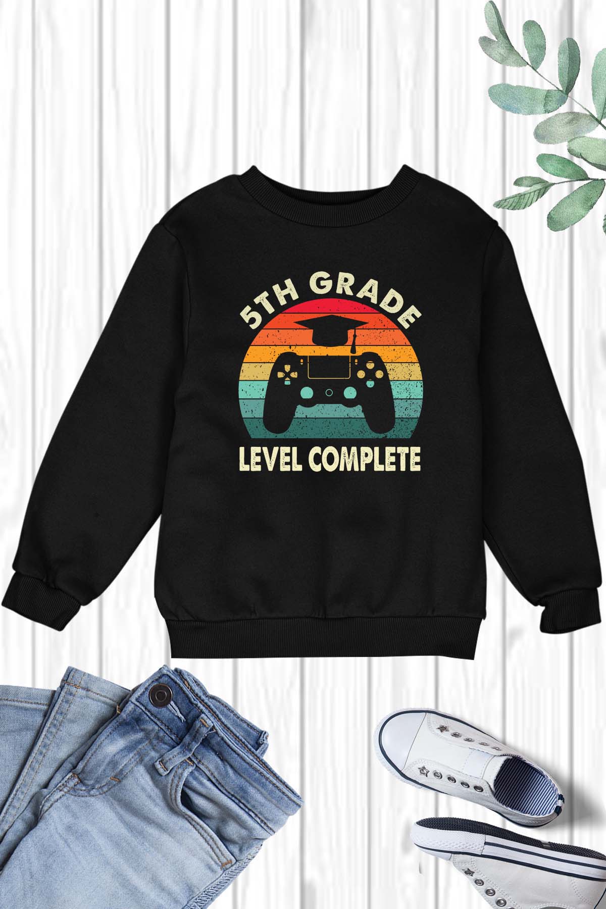 5th Grade Level Complete Funny Kids Sweatshirt