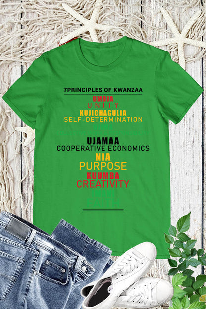 Principles of Kwanzaa Celebration T Shirt