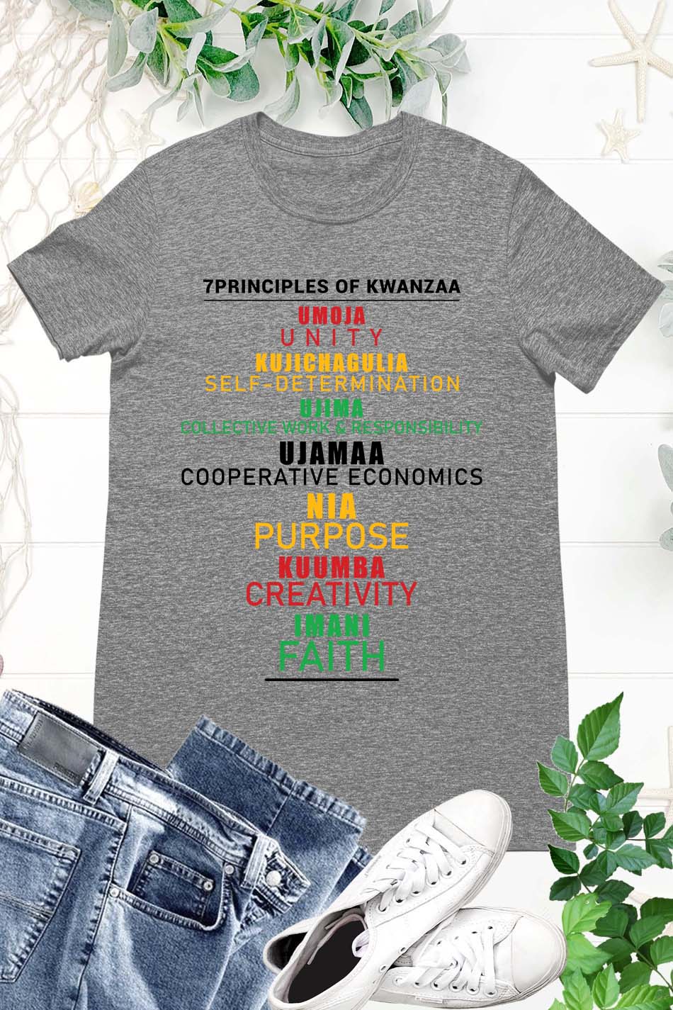 Principles of Kwanzaa Celebration T Shirt