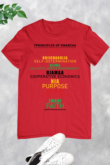 Principles of Kwanzaa Celebration T Shirt