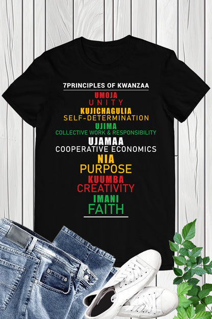 Principles of Kwanzaa Celebration T Shirt