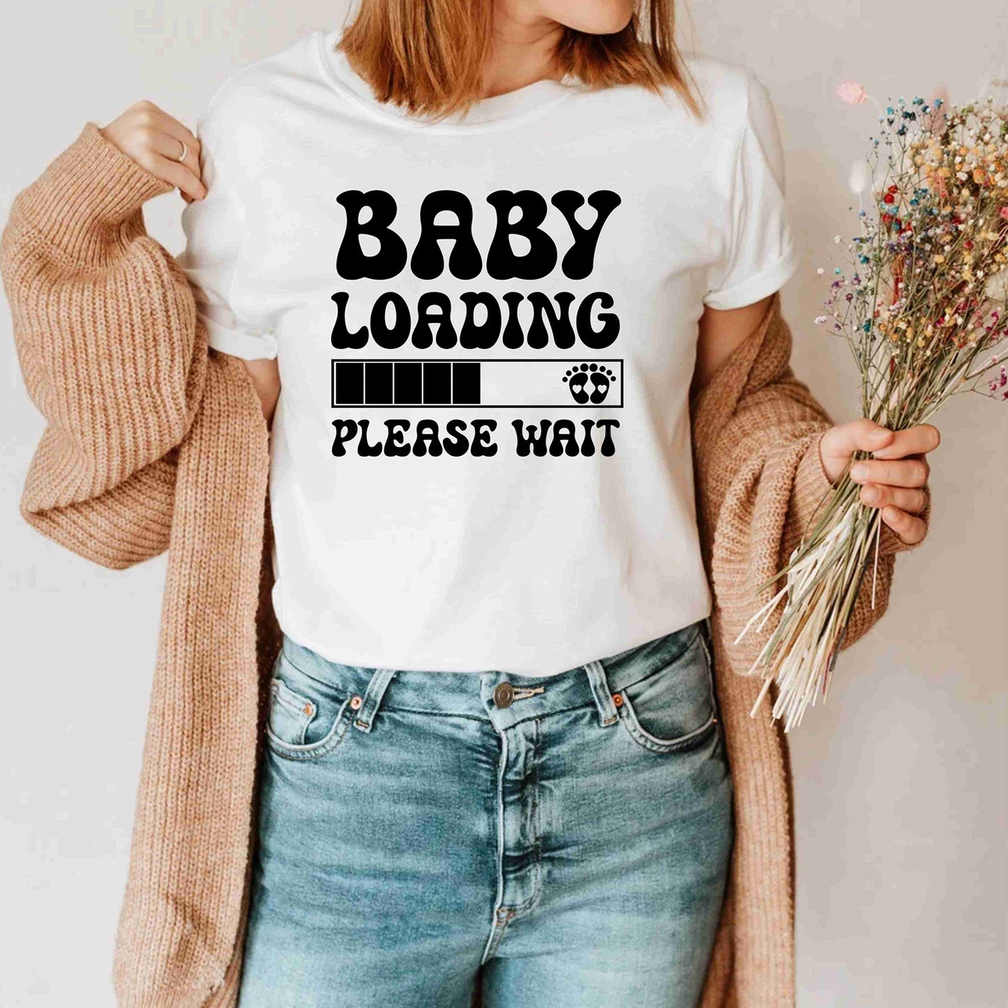 Baby Loading Please Wait Labrador Dog Lover Baby Announcement Shirts