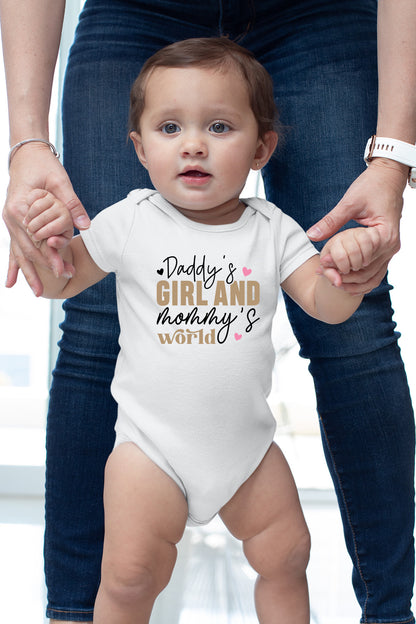 Daddy's Girl Mommy's World Baby Bodysuit