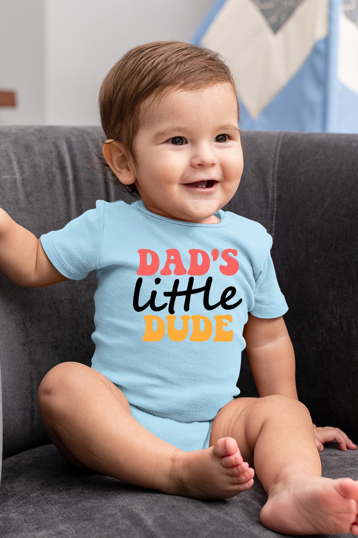 Dad's Little Dude Baby Onesie