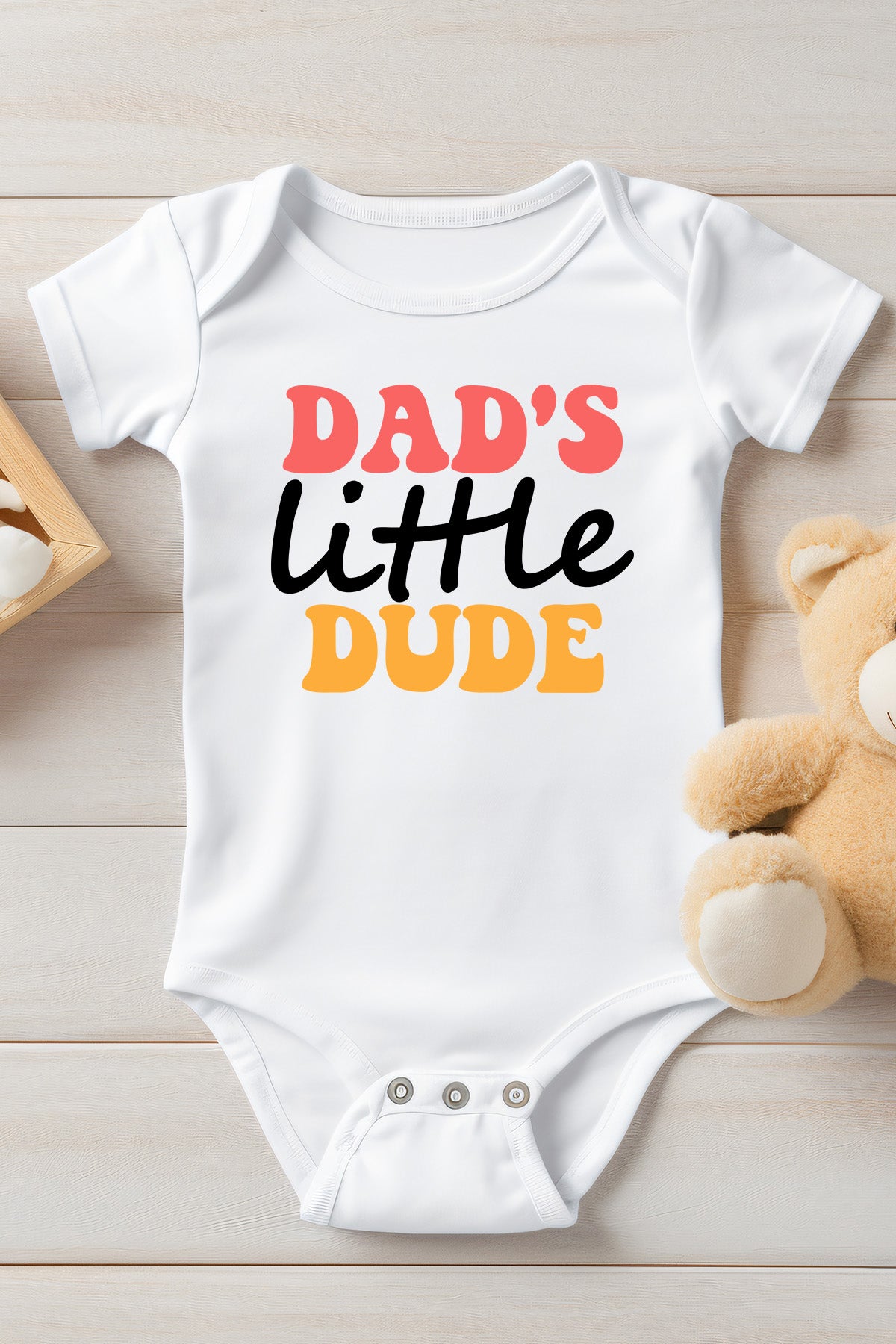 Dad's Little Dude Baby Onesie