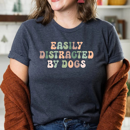 Easily Destructed By Dogs Funny Custom Dog Lover Cute Puppy Shirts