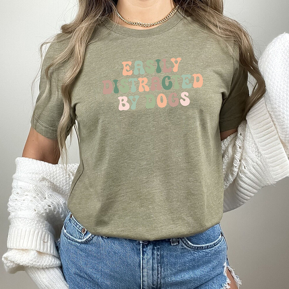 Easily Destructed By Dogs Funny Custom Dog Lover Cute Puppy Shirts