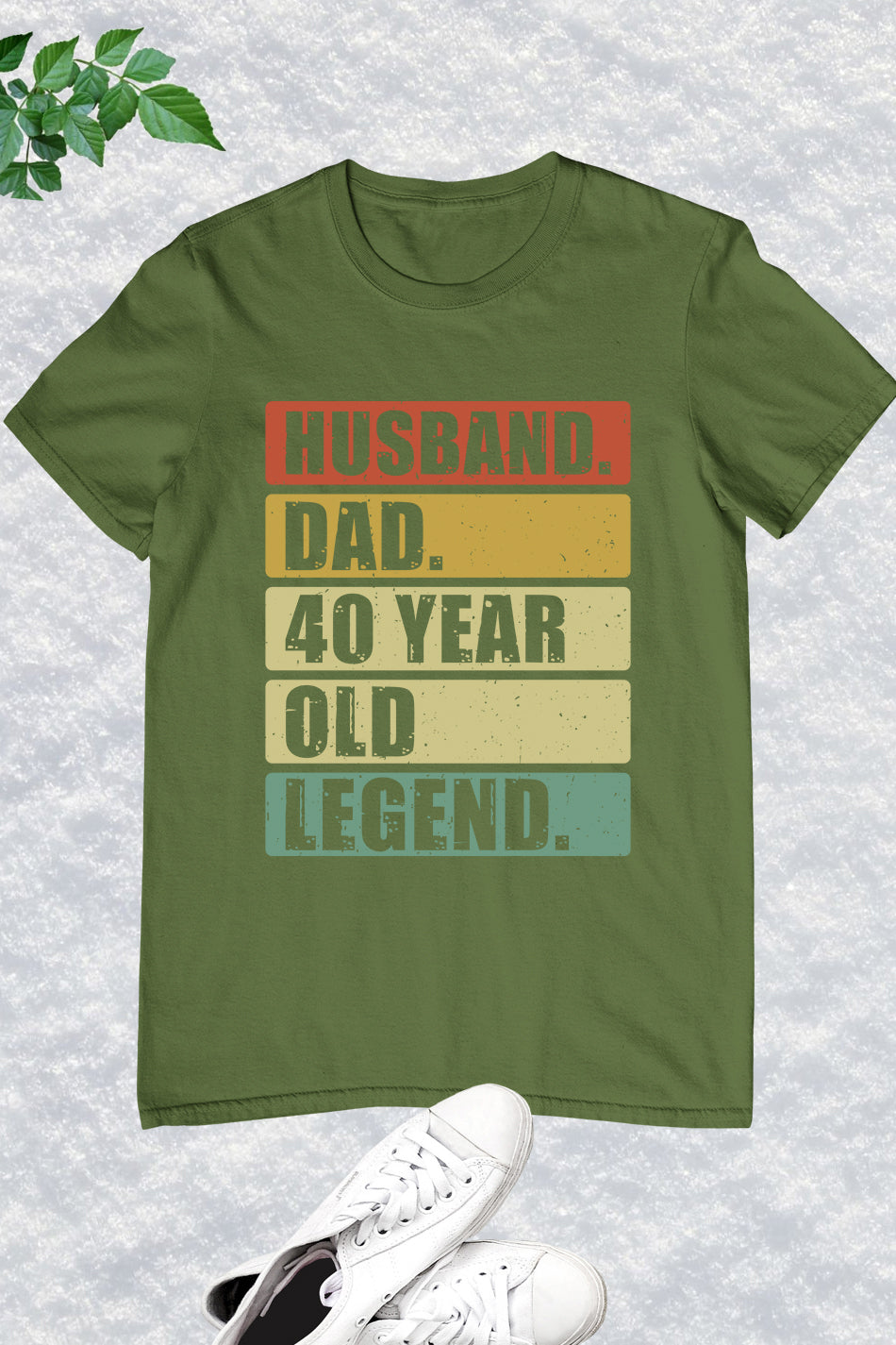 Husband Dad 40 Years Old Legend Shirt