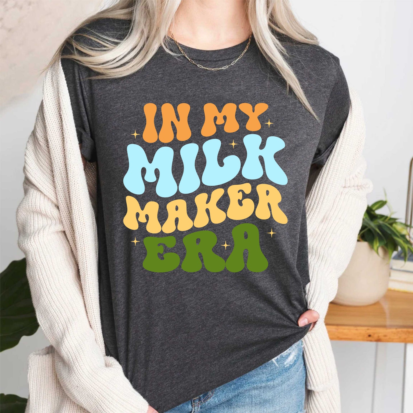 in-my-milk-maker-era-motivational-women-funny-wavy-stacked-t-shirt