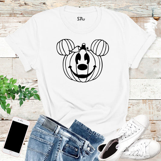 Mickey Mouse Pumpkin Halloween Custom Mickey Spooky Season T-Shirts