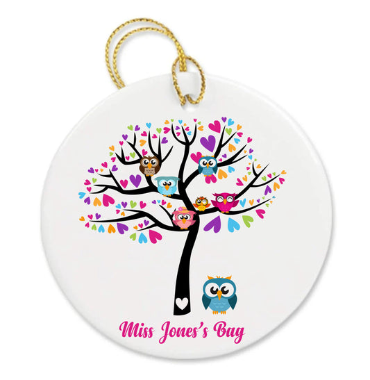 Personalized Teacher Stuff Thank You Custom Ornament