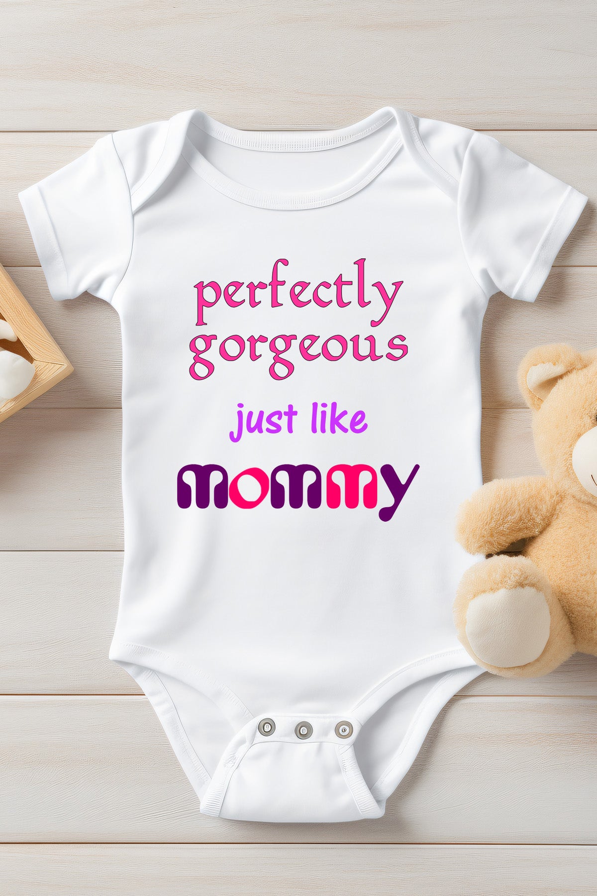 Perfectly Gorgeous Just like Mommy Baby Bodysuit Onesie