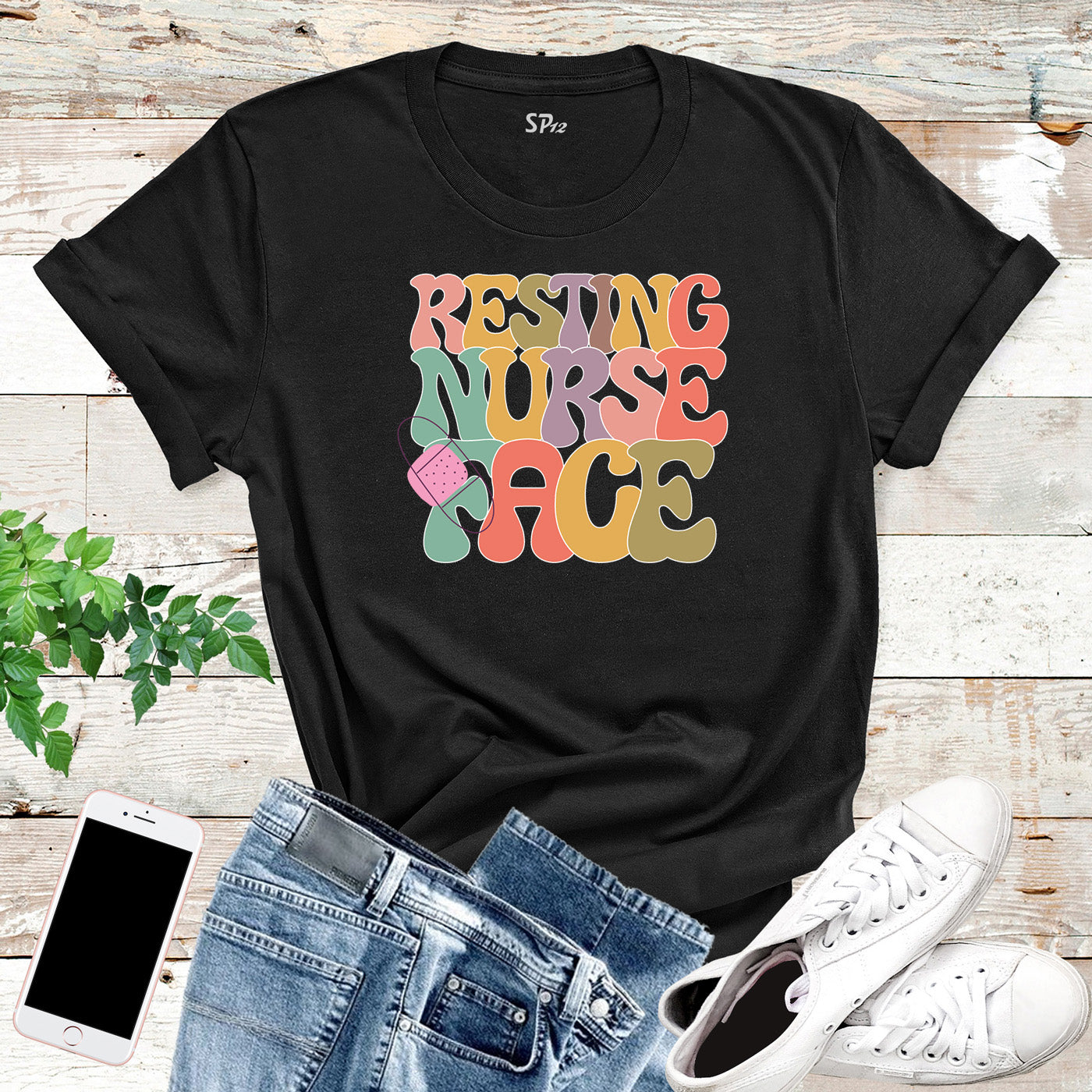 Resting Nurse Face Nursing School Custom Nurse Life Quote T-Shirt Gift