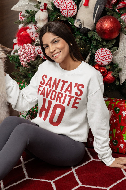 Santa's Favorite Ho Trendy Christmas Sweatshirt