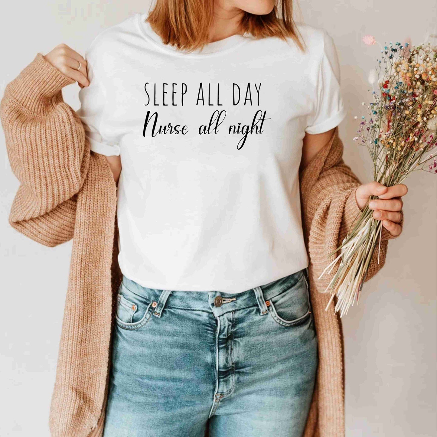 Sleep All Day Nurse All Night Nursing Nurse Teacher Teaching Shirts