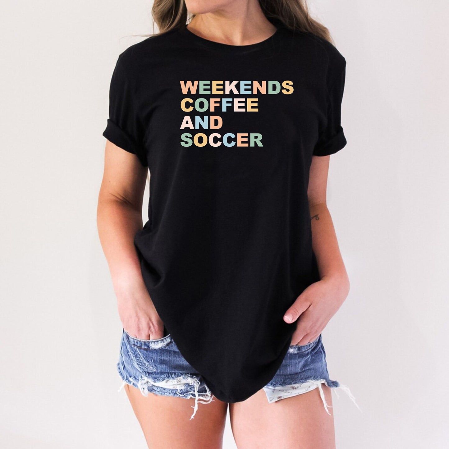 Funny Weekends Coffee And Soccer Sport Shirt With Sayings Unisex Shirt