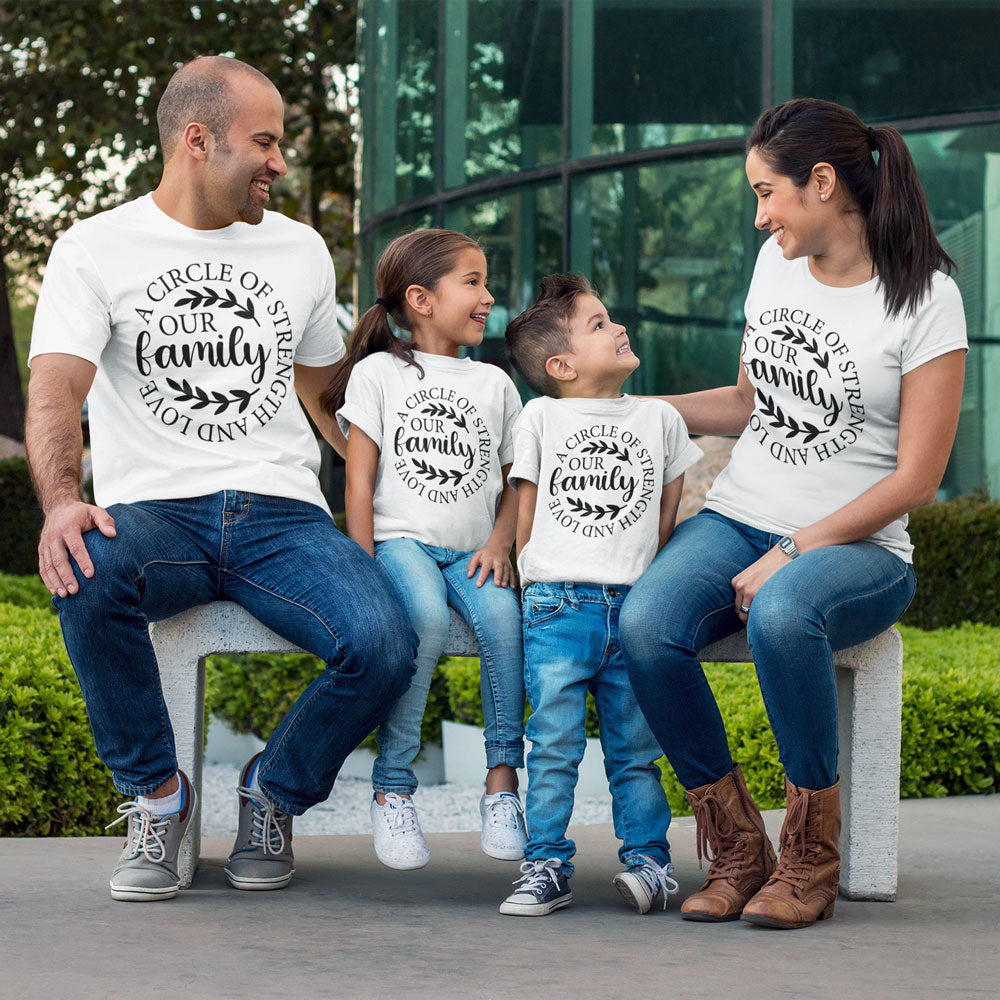 A Circle of Strength and Love Our Family Shirts