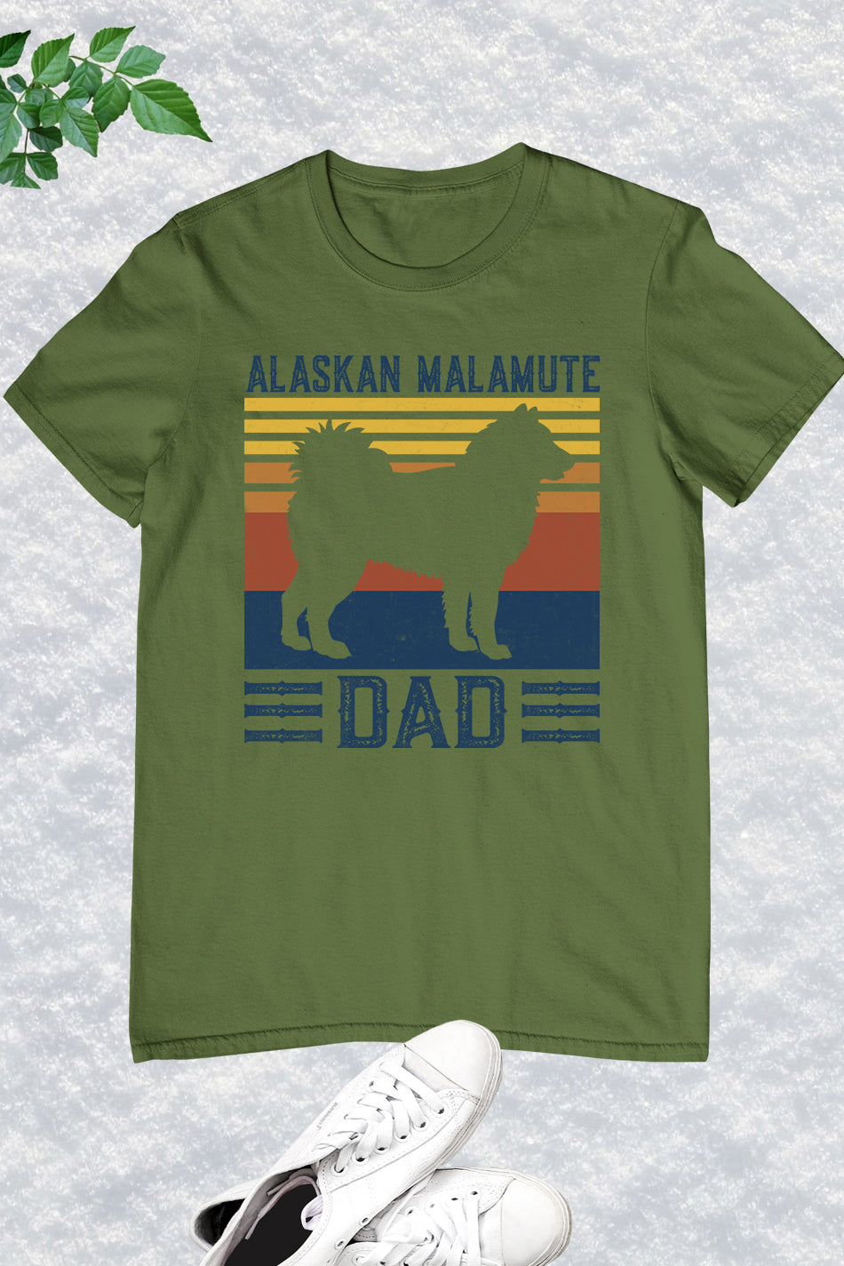 Alaskan Malamute Dad Dog T-Shirt