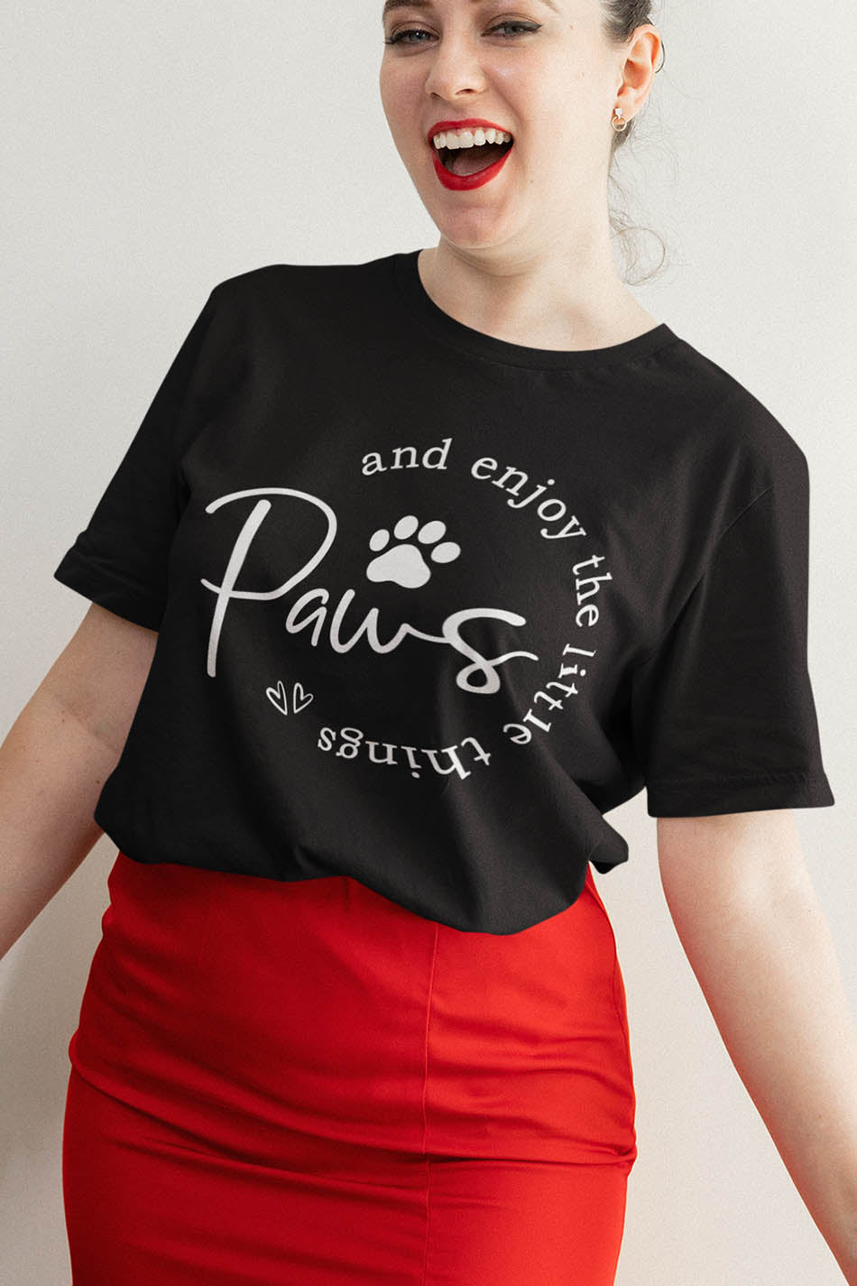 Paws and Enjoy the Little Things Shirt