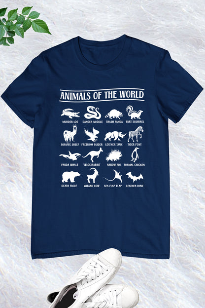 Animals of the World T Shirt