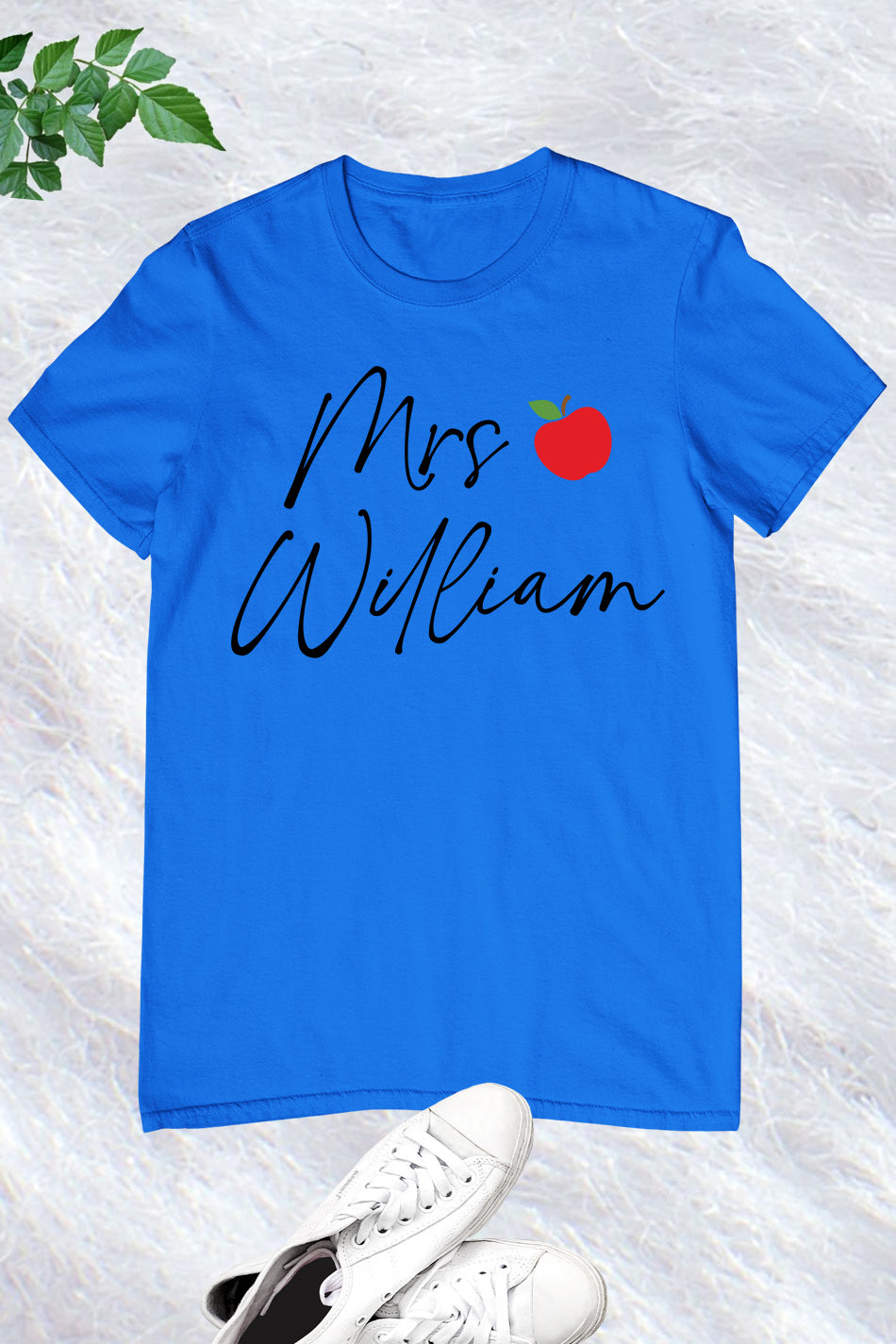 Personalised Teacher Apple name Shirt