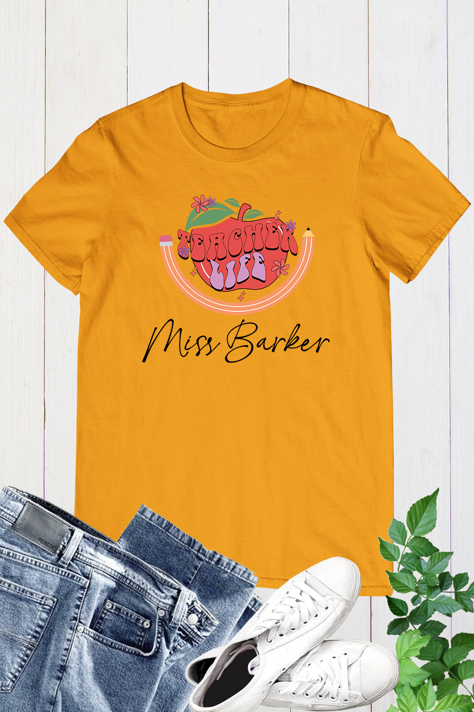 Customized Teacher Life T Shirt