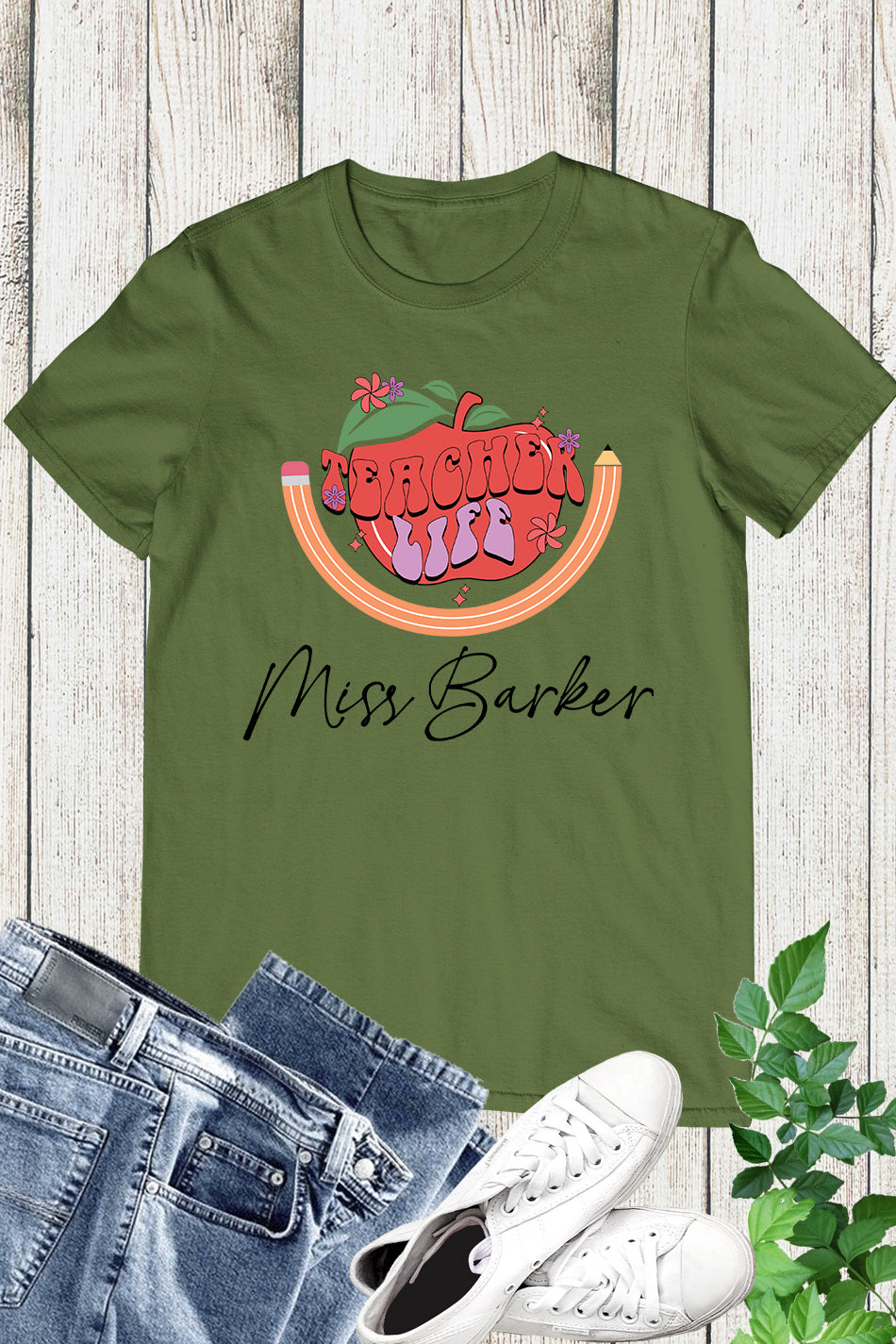 Customized Teacher Life T Shirt