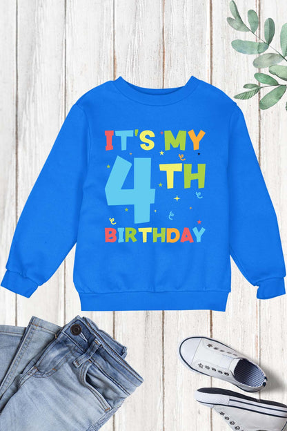 4th Birthday Youth Sweatshirt