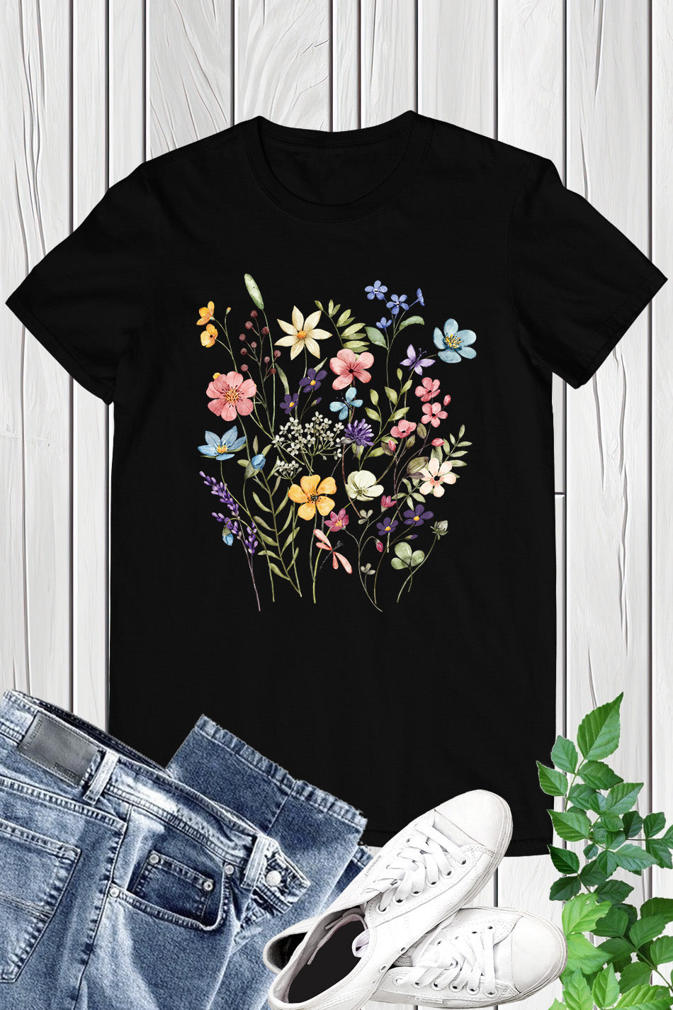 Wild Flowers Trendy Shirt