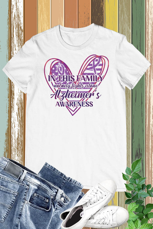 Alzheimers Awareness Family Support Shirt